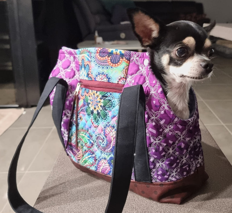 Heather Brown Dog Carrier | Designer Pet Carrier | Luxury Dog Carrier –  Aurora Pets - Designer apparel and luxury accessories for dogs